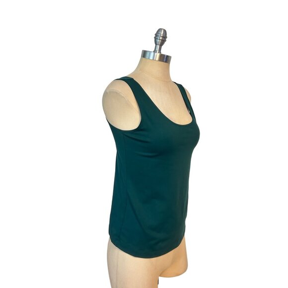 Chicos Green Tank Top Size 0 Small Stretchy Sleeveless Scoop Neck Casual - Picture 2 of 4